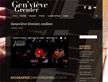 Tablet Screenshot of genevievegrenier.com